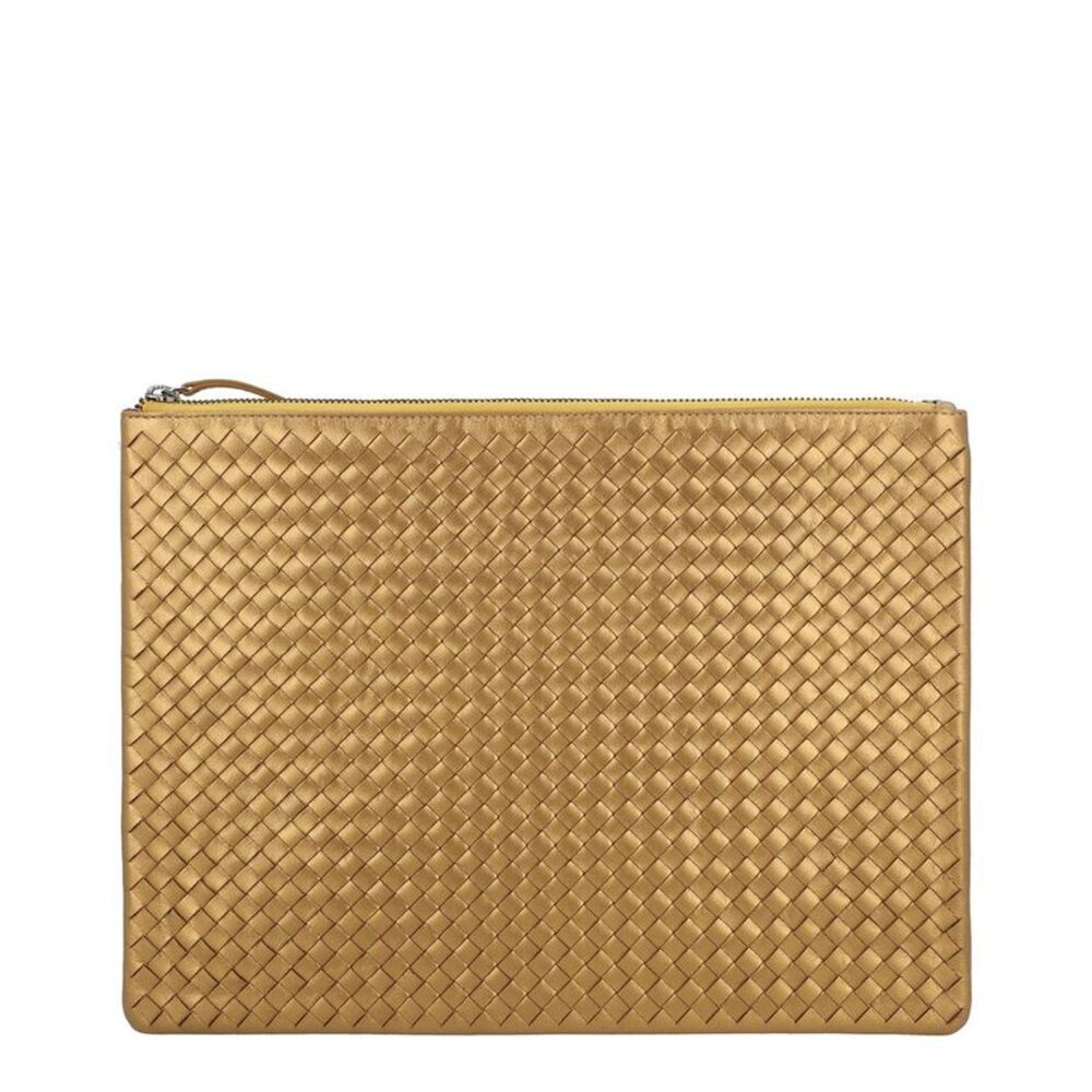 Dragon Diffusion A4 Leather Pochette, Gold